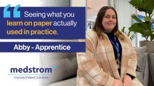 Abby, Finance Apprentice - Career Development with Medstrom