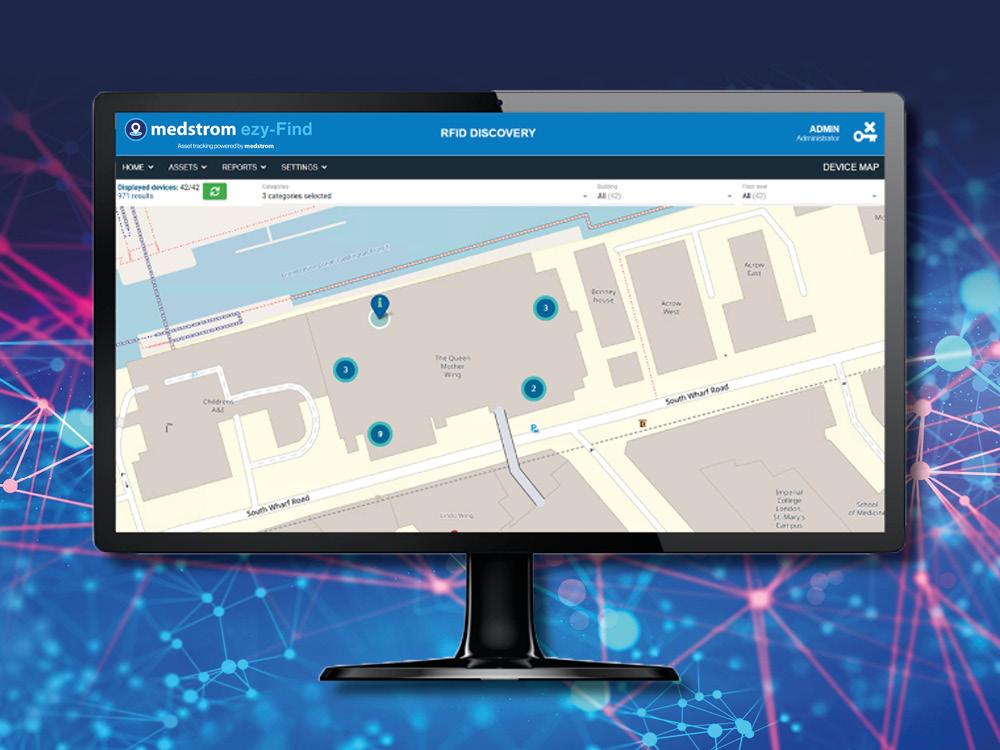 Asset tracking dashboard - product location map