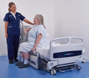Person mobilising from Medstrom Solo+ bed